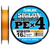 Шнур Sunline Siglon PE х4 300m (оранж.) #1.2/0.187mm 20lb/9.2kg (16580954)